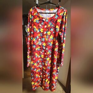 Lularoe floral long sleeve Carly. Size XL. New without tags
